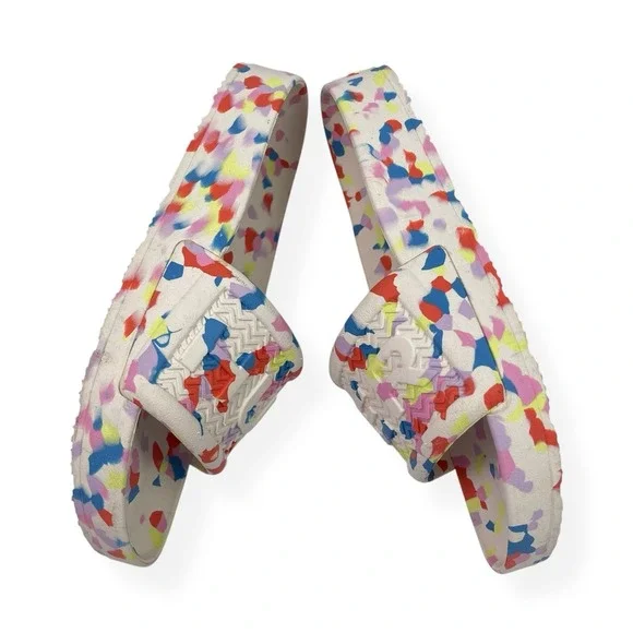 Hunter Original Marble Slide Lightweight Sandals Womens Sz 8 Shaded White EUC - Picture 3 of 12